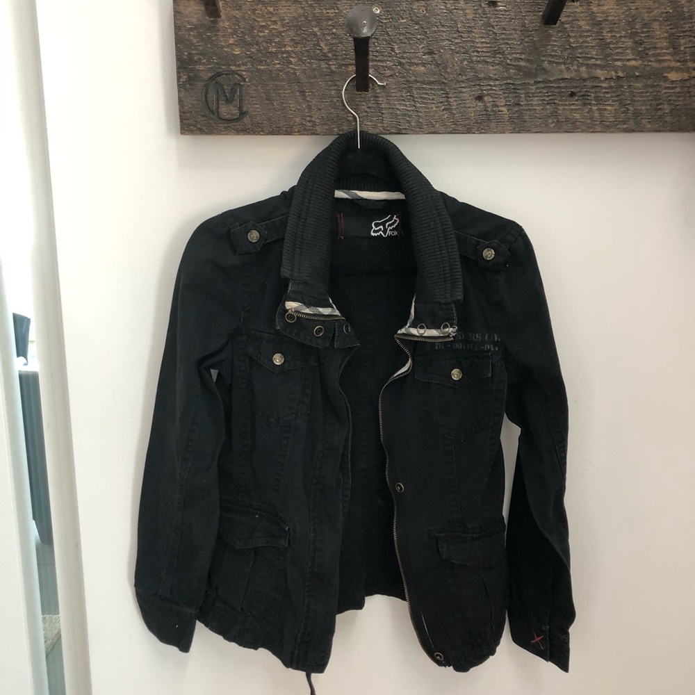 Fox Black Utility Jacket Versatile Design